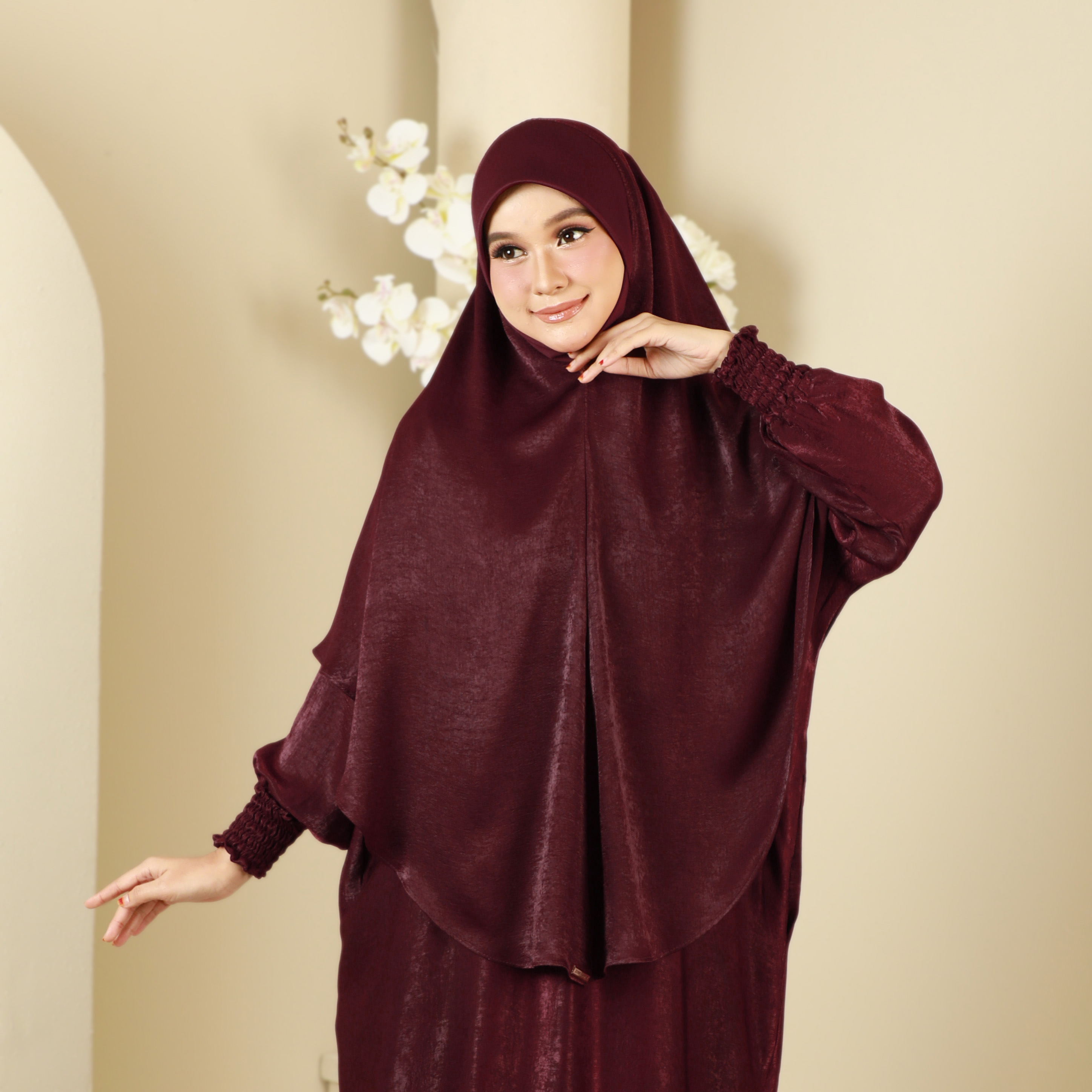 KHIMAR HELIZA- KZ08 (MAROON)