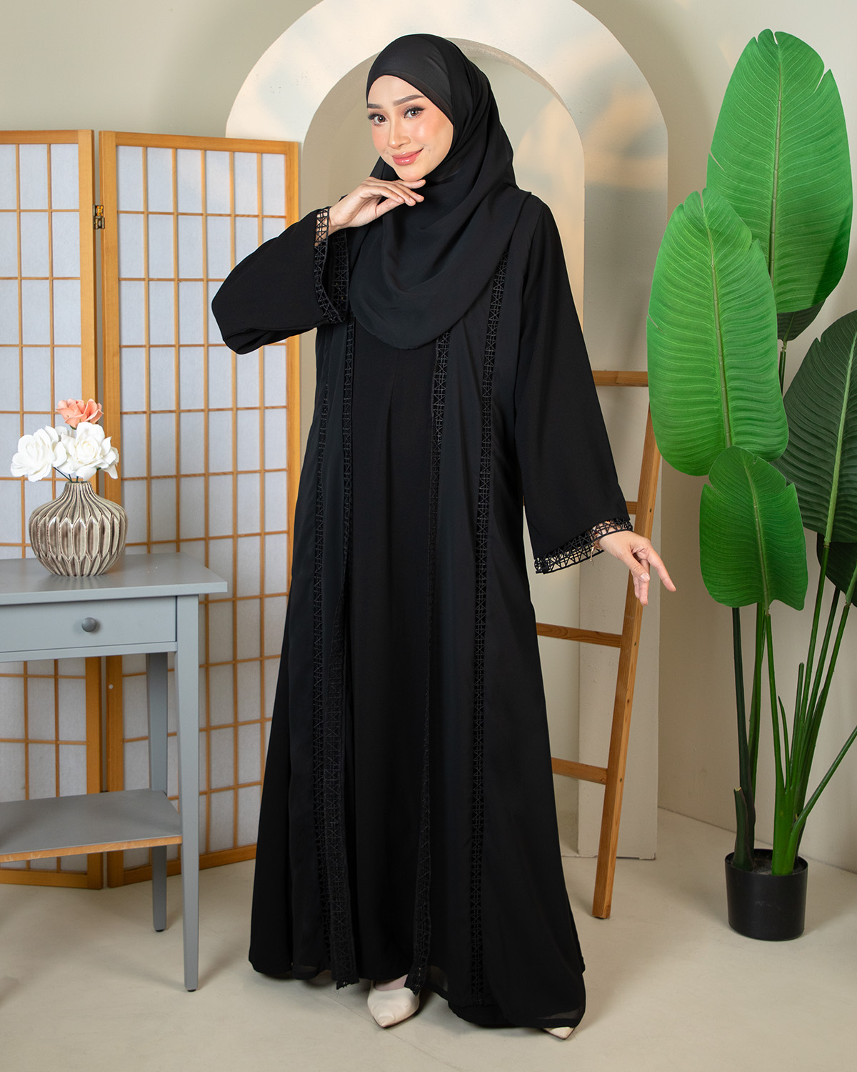 ABAYA ADEEBA - EBA07 (BLACK) *FREE SHAWL&w=300&zc=1