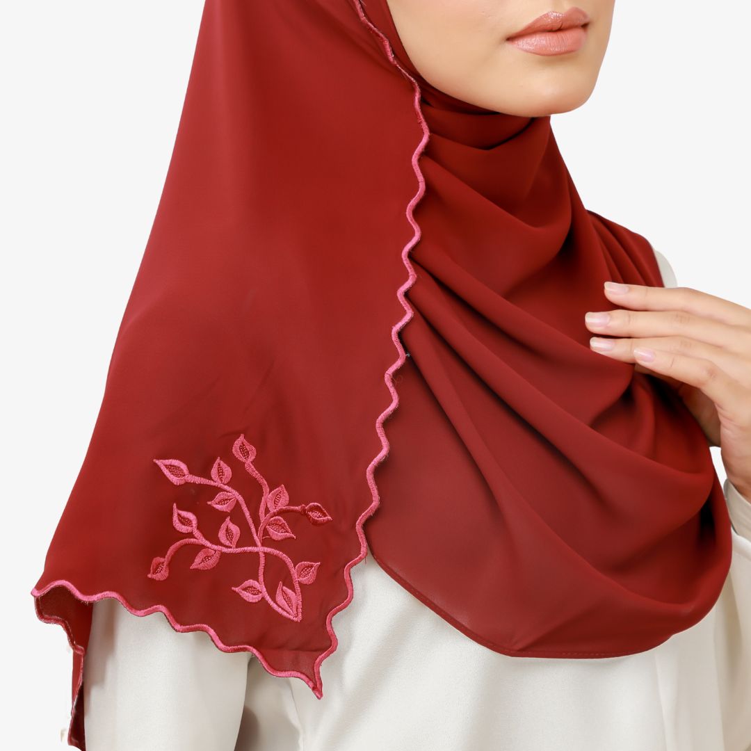 SHAWL SULAM - SS12 (MAROON)