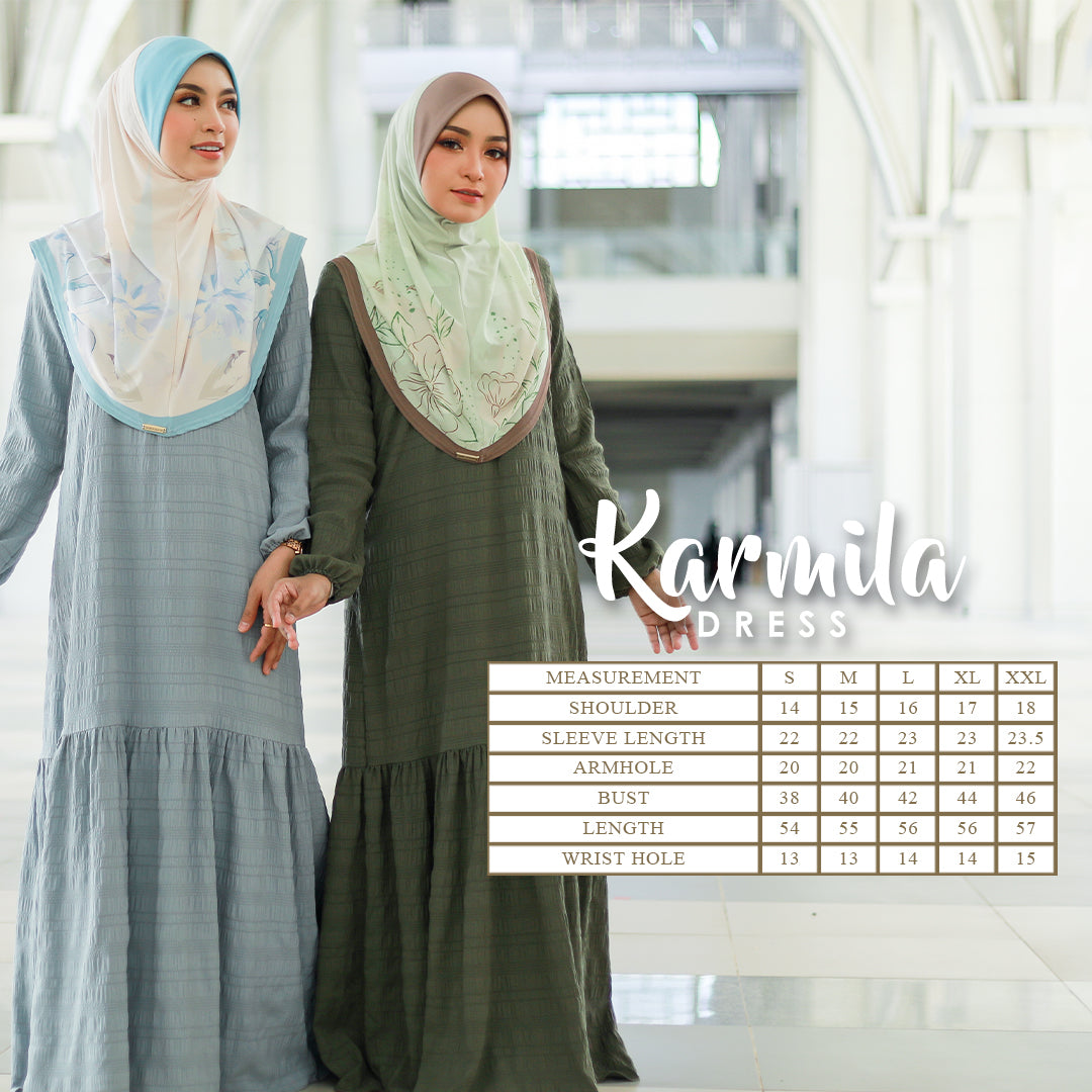 KARMILA DRESS - KR05 (FOREST GREEN)